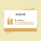 AHONE • E-Carte cadeau